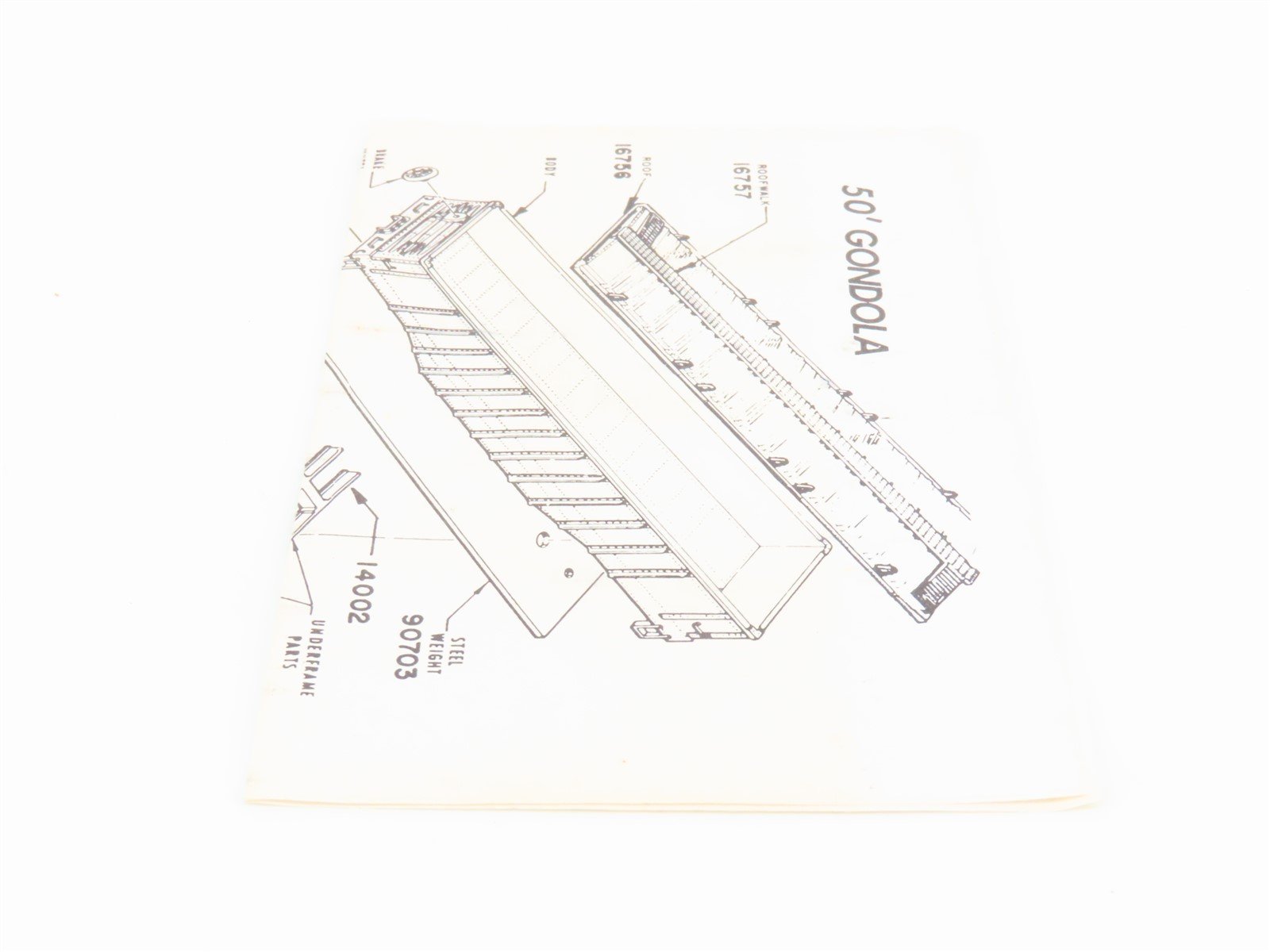 HO Scale Athearn Erie Railway Gondola Car #14427 w/Custom Load