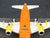 1:400 Gemini Jets GJSKV801 Diecast Skybus Airbus A319 Airliner N521VA