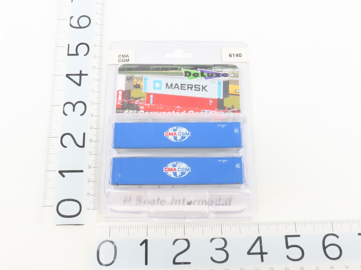 LOT of 10 N Scale Deluxe Innovations &quot;K&quot; Line/Seaco/CMA/Undecorated Containers