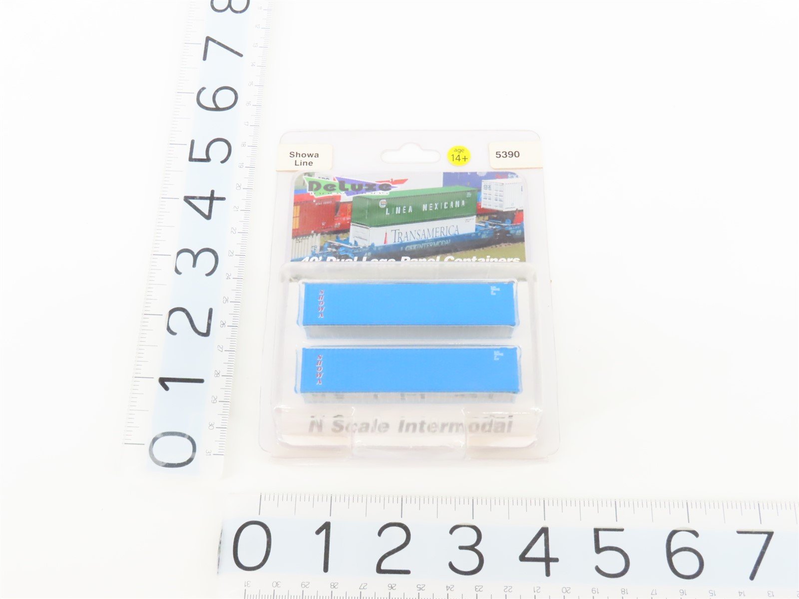 LOT of 6 N Scale Deluxe Innovations Showa/YangMing/Linea Mexicana Containers