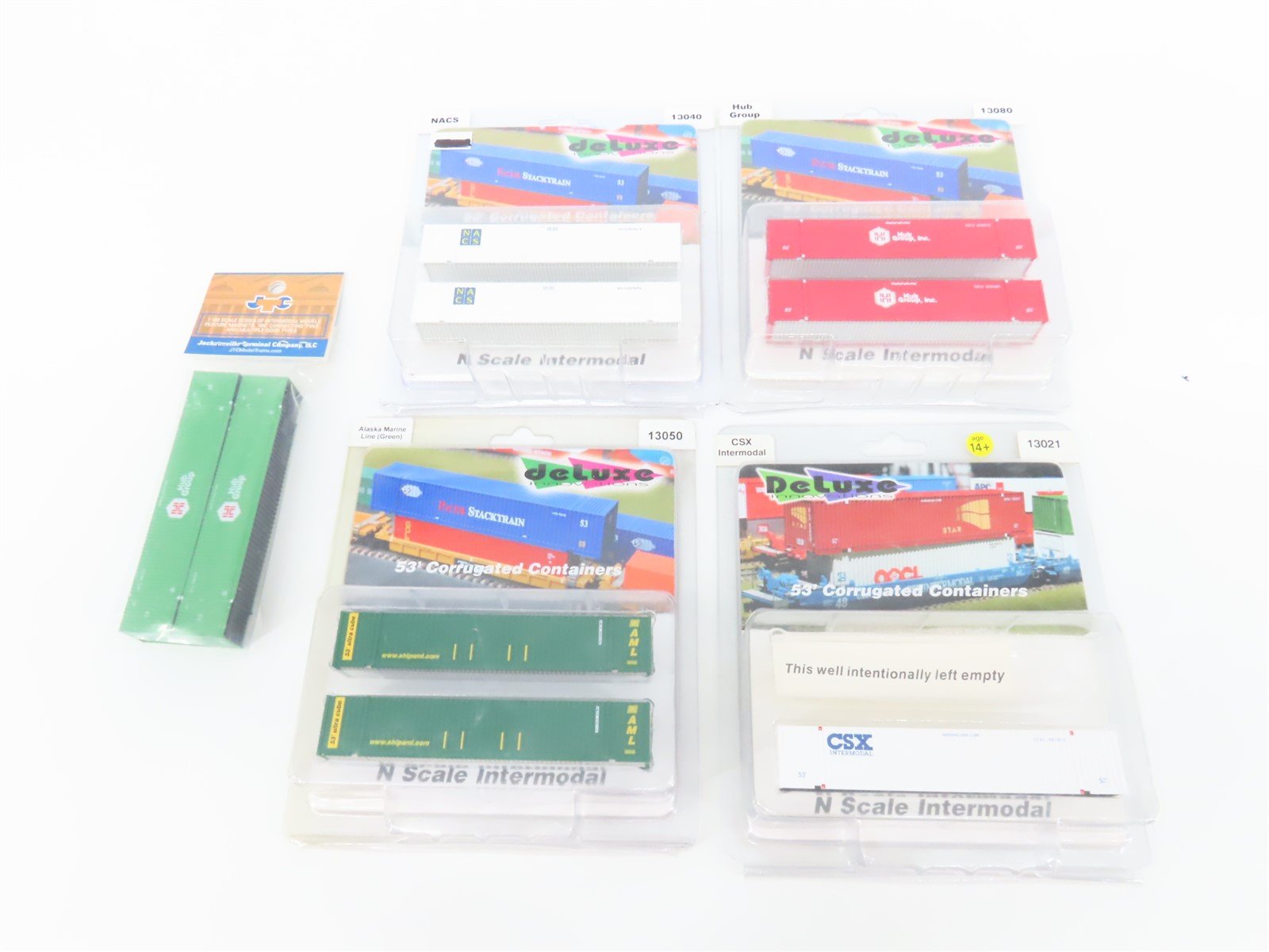 LOT of 9 N Deluxe Innovations & JTC NACS/AML/CSX/Hub Group/& More Containers
