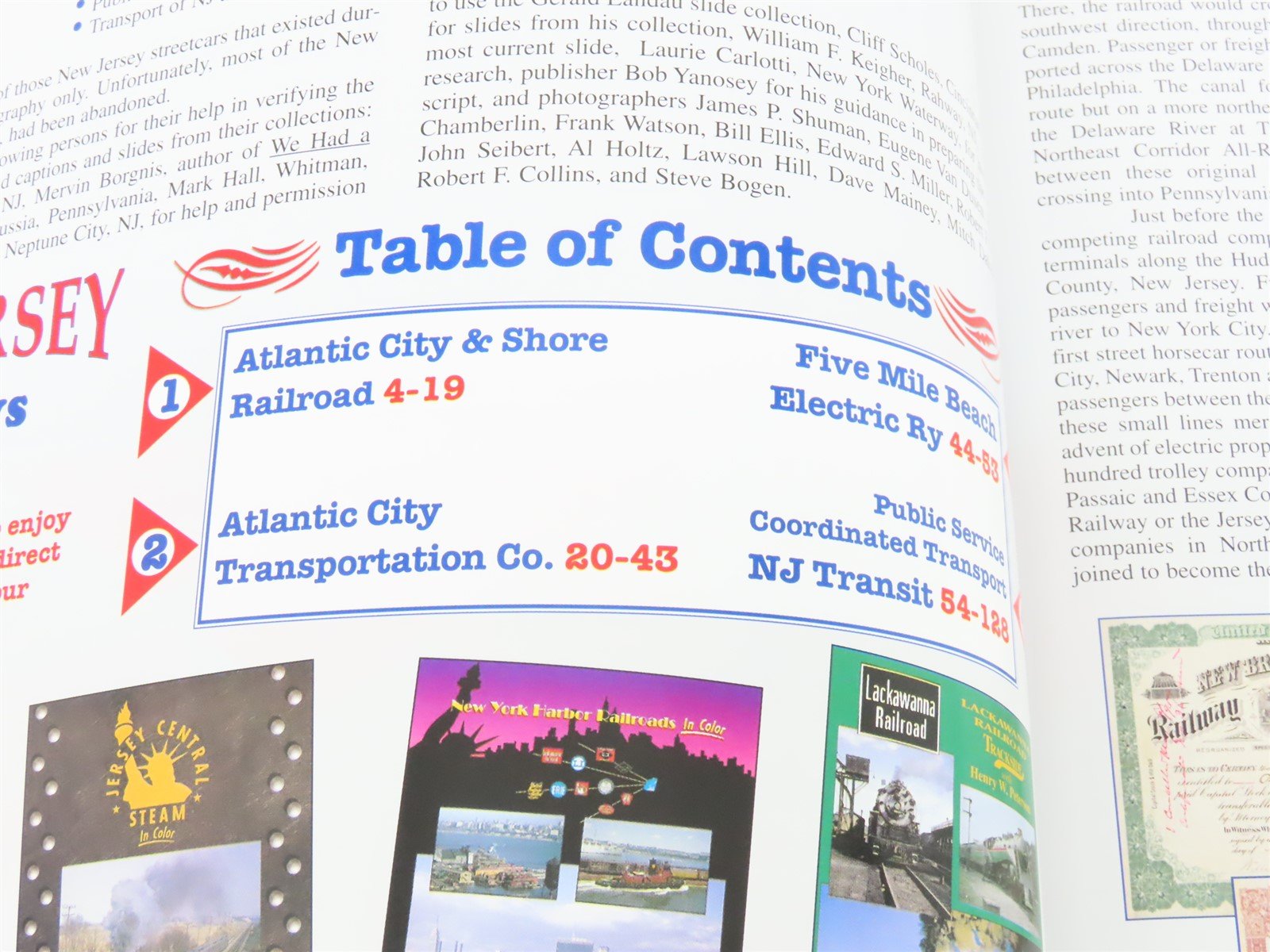 Morning Sun New Jersey Trolleys in Color by Eid and Gummere ©2002 HC Book