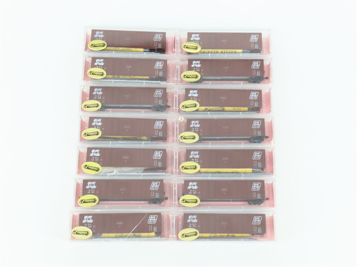 LOT of 14 N Roundhouse Kits: SCL Seaboard Coast Line Combination Door Box Cars