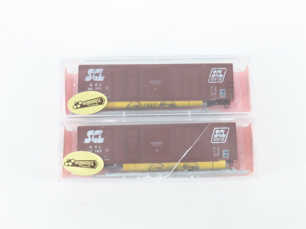 LOT of 14 N Roundhouse Kits: SCL Seaboard Coast Line Combination Door Box Cars