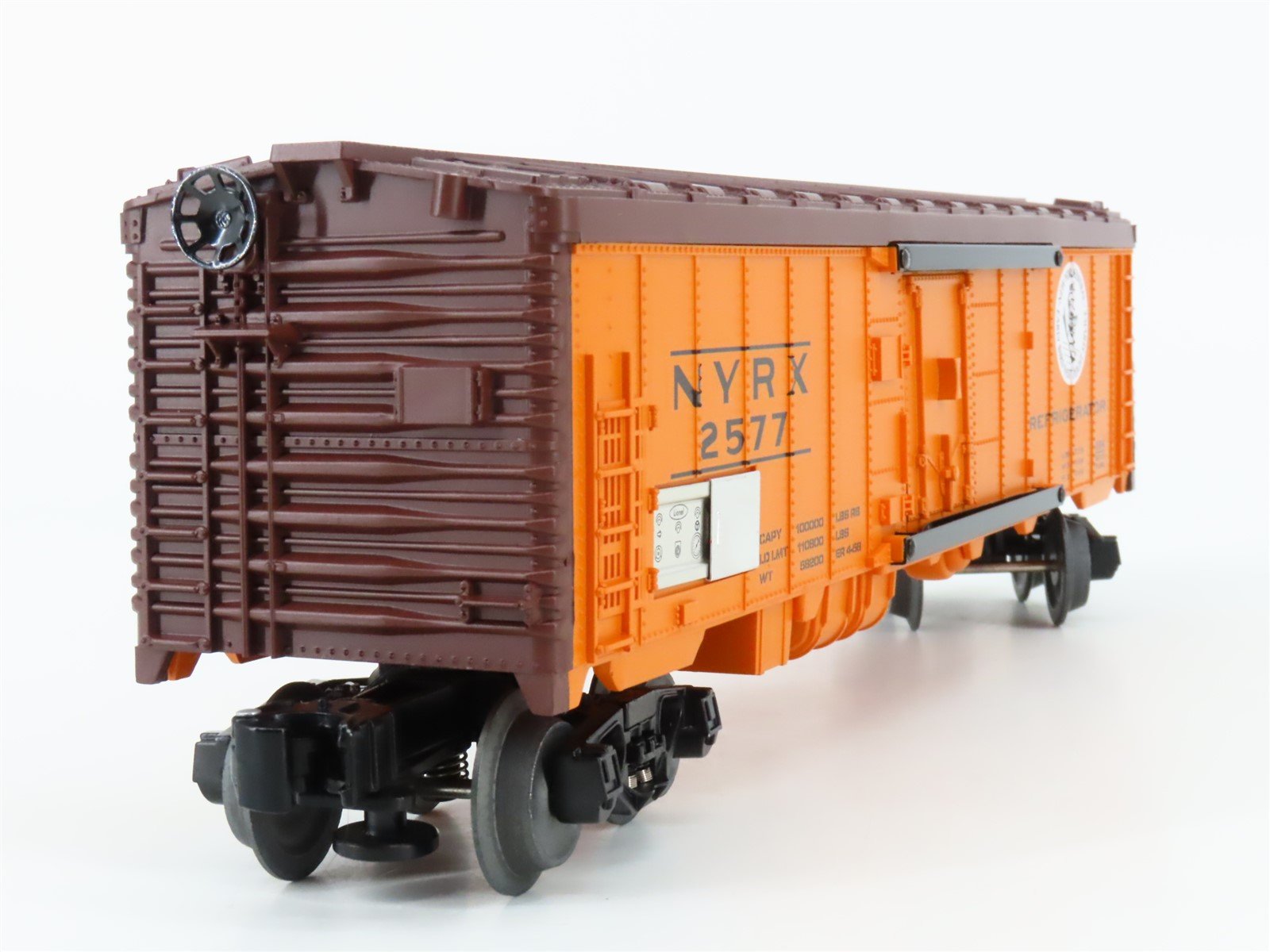 O Gauge 3-Rail Lionel 6-81044 NYRX NYC Early Bird Steel-Side Mech Reefer #2577