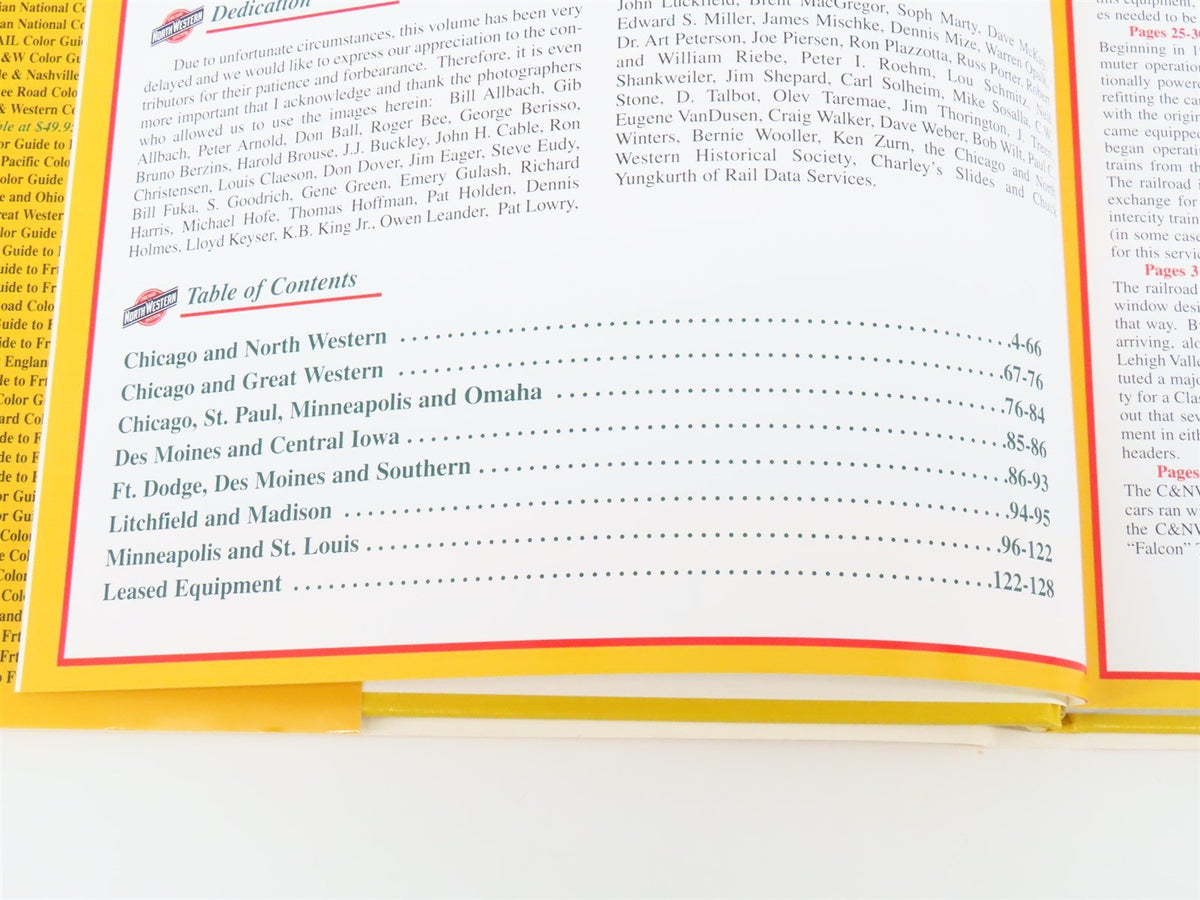 Morning Sun C&amp;NW Color Guide to Freight &amp; Pass. Equip. by Kincaid ©2008 HC book