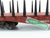 O Gauge 3-Rail Lionel ATSF Santa Fe Railroad Flat Car #9823 w/ Stakes & Load