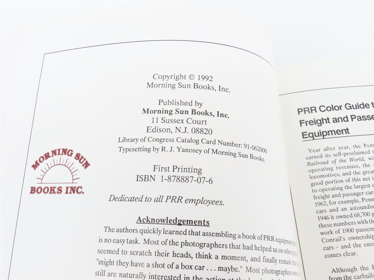 Morning Sun PRR Color Guide to Freight &amp; Passenger Equip. by Sweetland &amp; Yanosey
