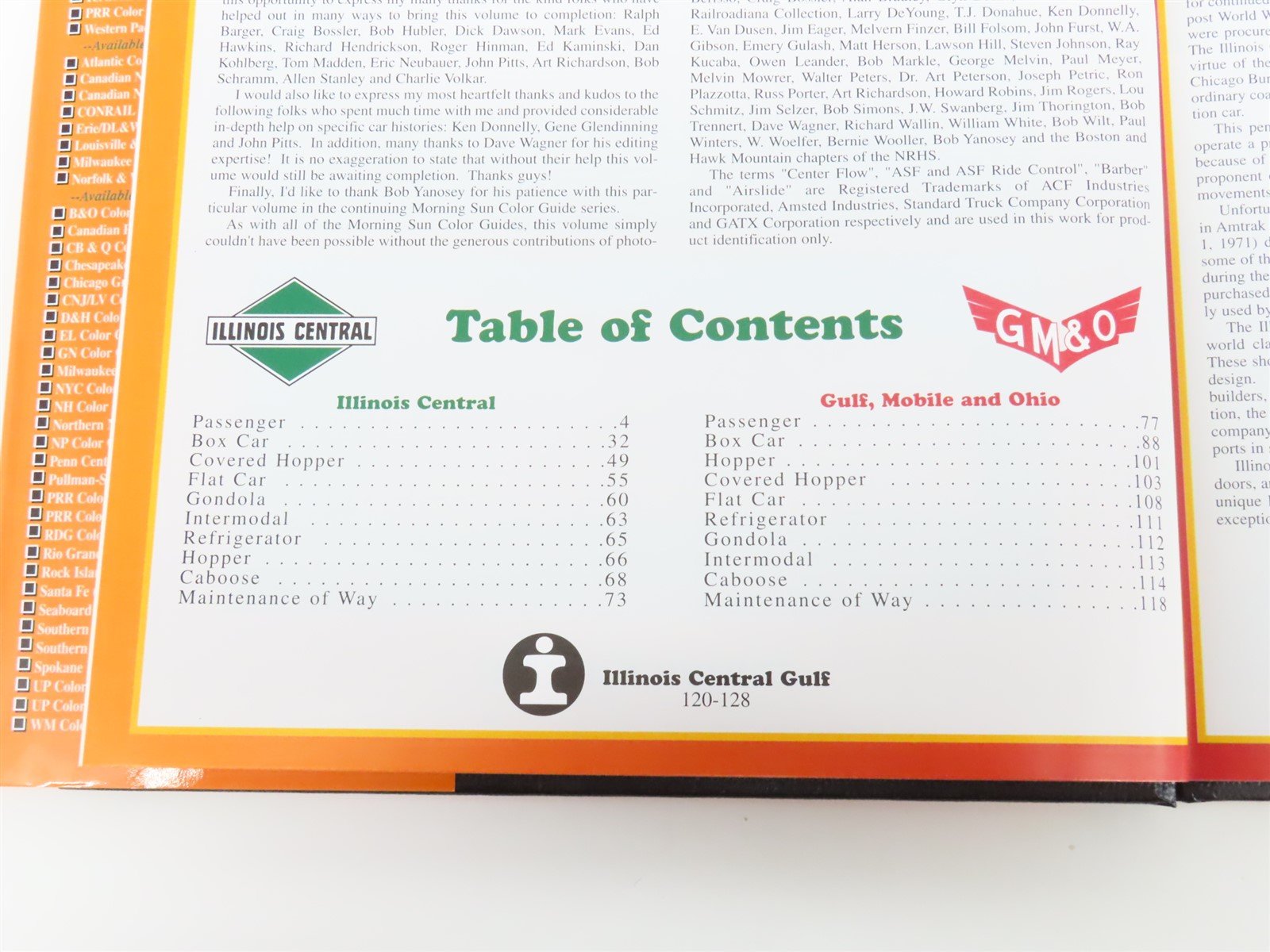 Morning Sun IC/GM&O Color Guide to Freight & Pass. Equip. by Kincaid ©2002 HC