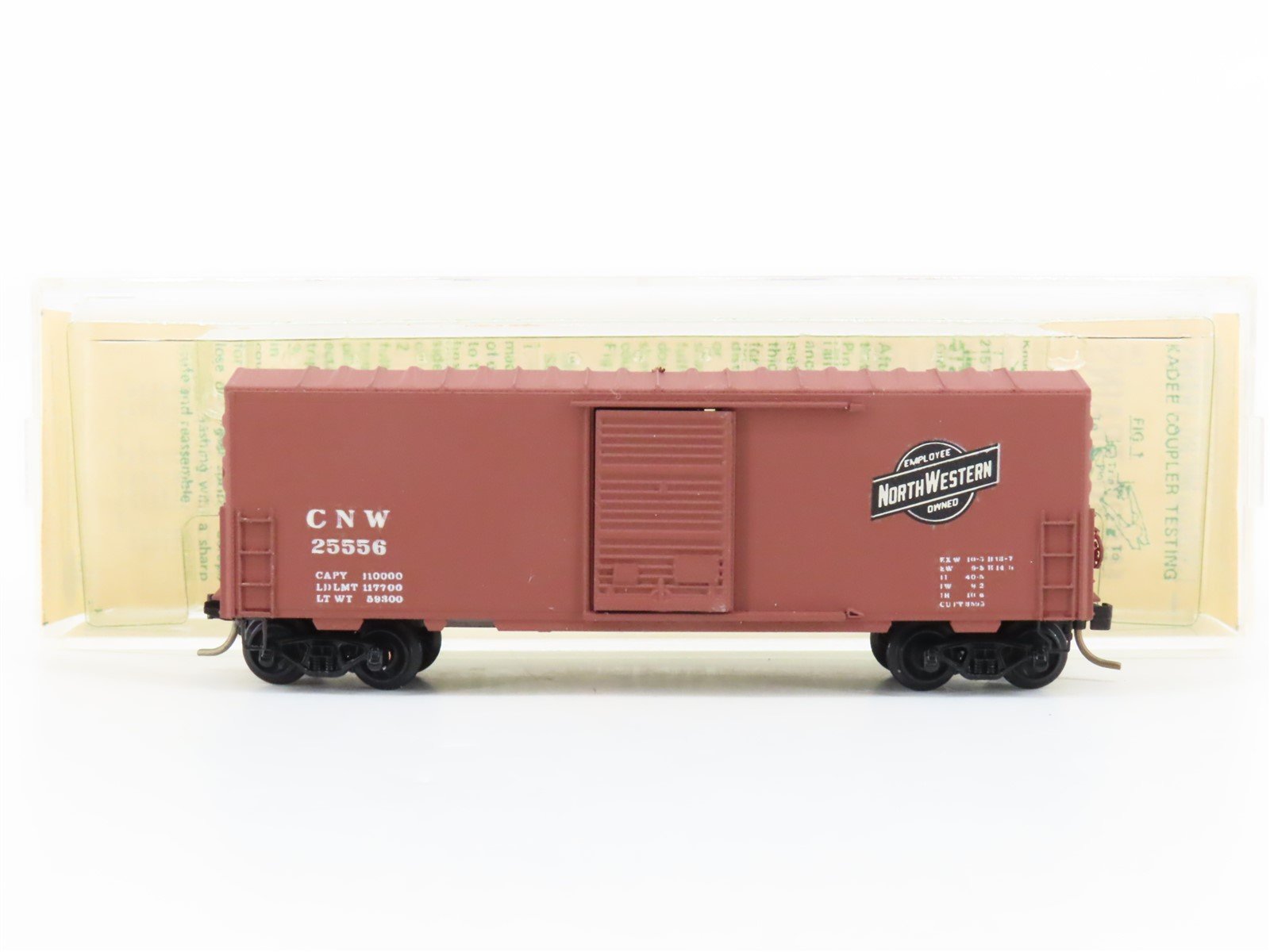 N Micro-Trains/Kadee 24000 CNW Railway 40' Boxcar #25556 Custom - Blue Label