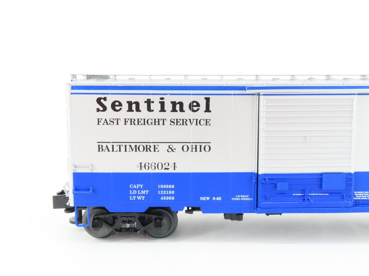 O Gauge 3-Rail Lionel 1926620 B&amp;O Sentinel Box Car #466024 w/ Freight Sounds