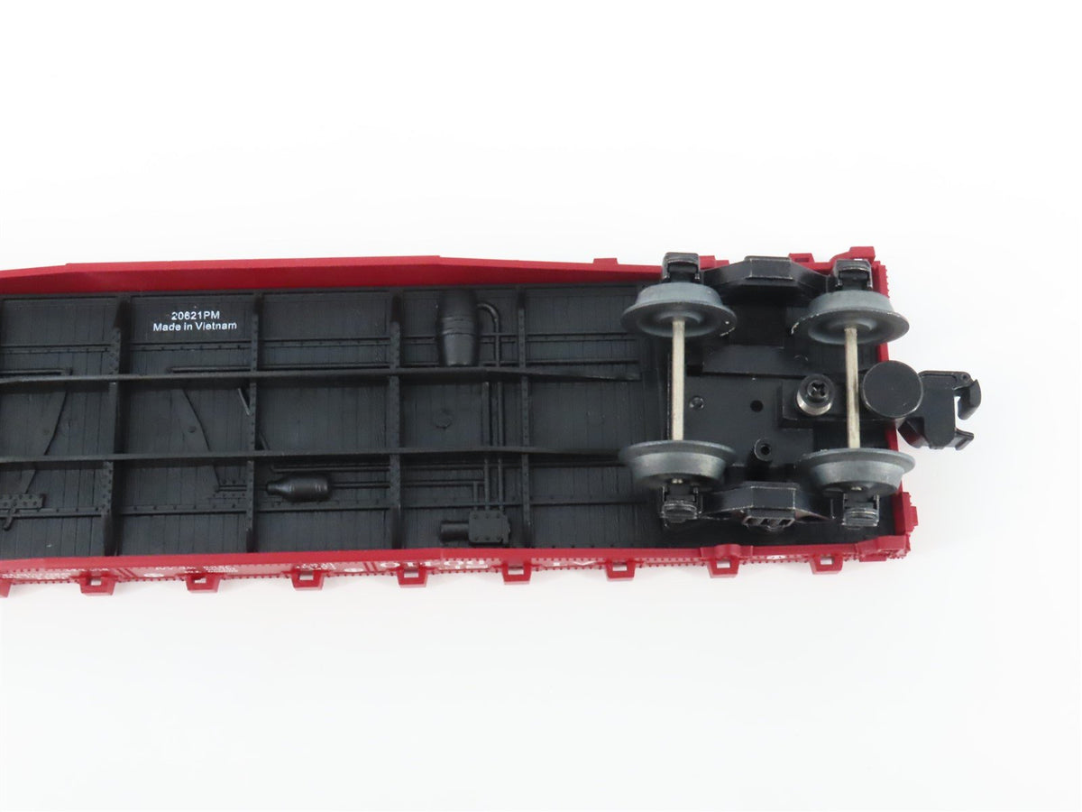 O Gauge 3-Rail Lionel 2143011 ATSF Santa Fe Flat Car #90410 w/ Stakes &amp; Beams