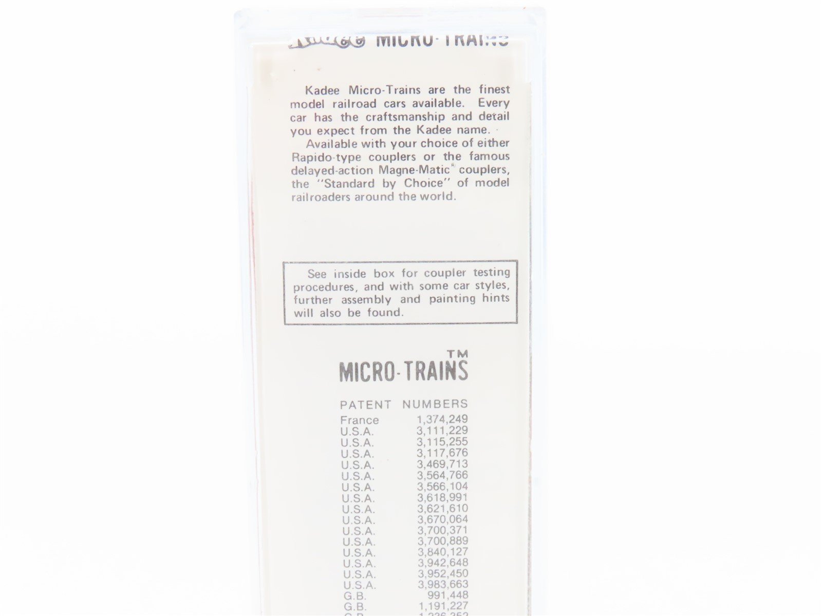 N Scale Micro-Trains/Kadee Bobbye Hall Hobby Shop 1986 40' Single Door Boxcar