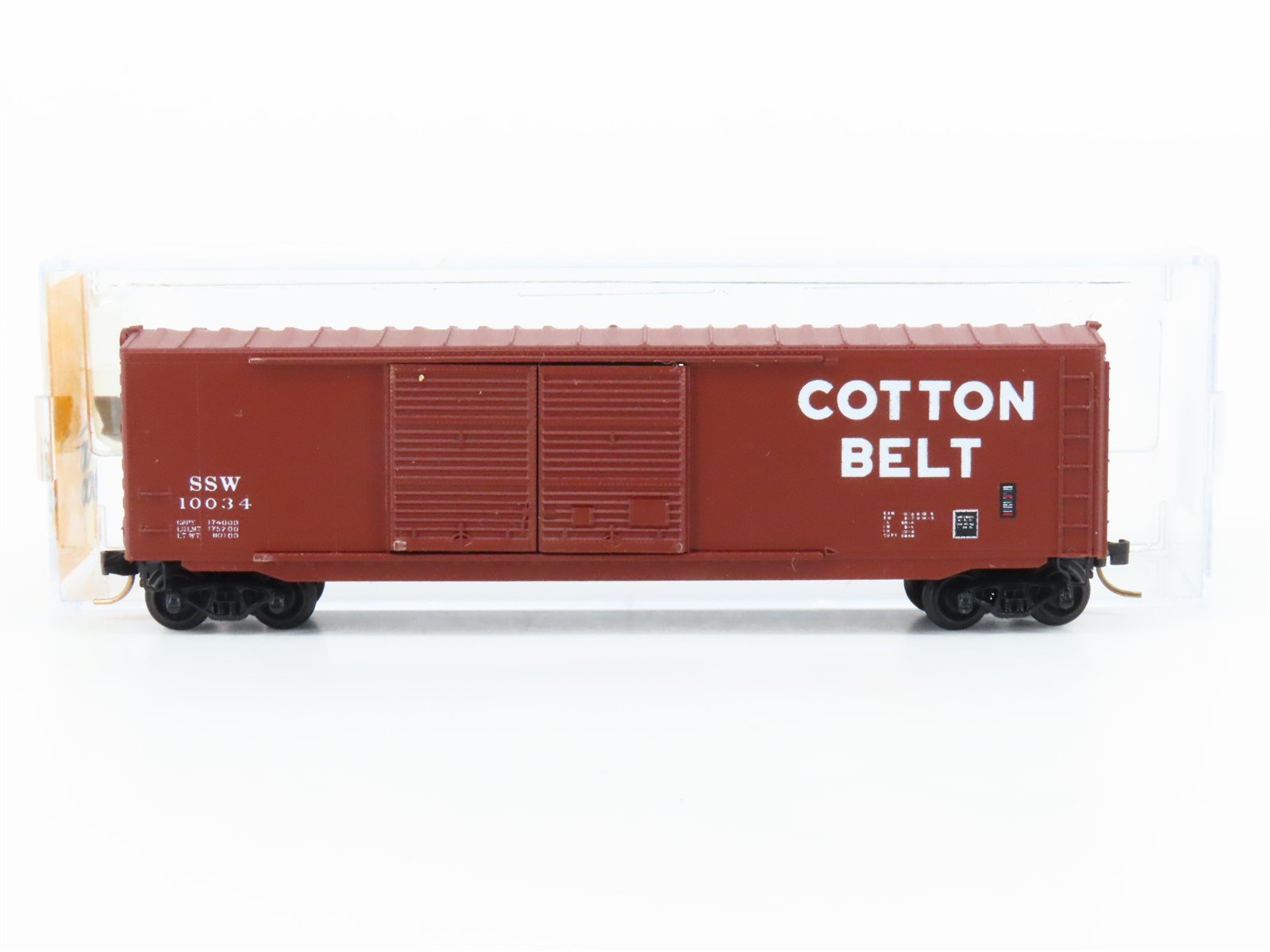 N Micro-Trains/Kadee 37000 SSW Cotton Belt 50' Boxcar #10034 Custom