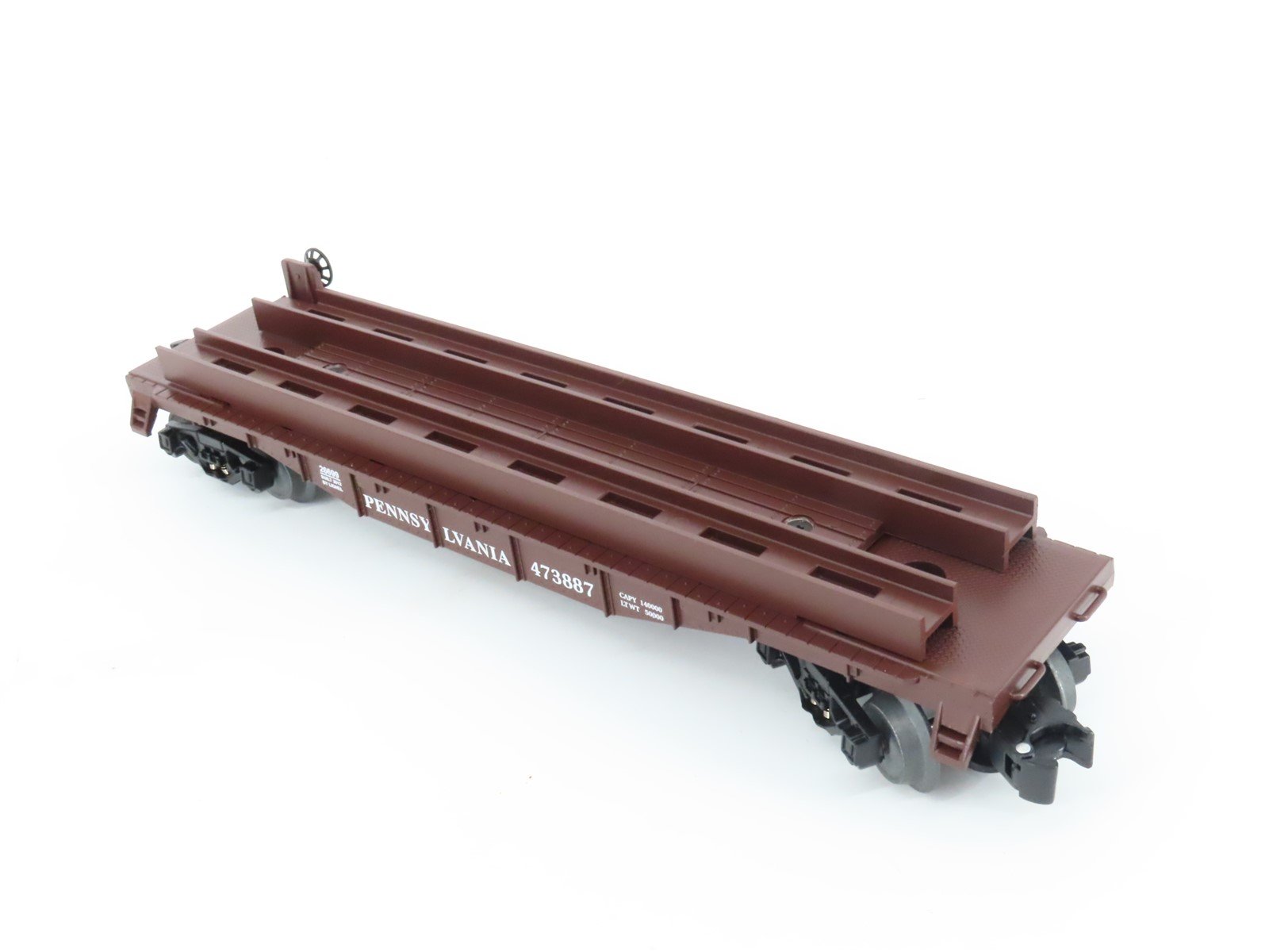 O Gauge 3-Rail Lionel 6-26699 PRR Pennsylvania Flat Car #473887 w/ Wheel Load