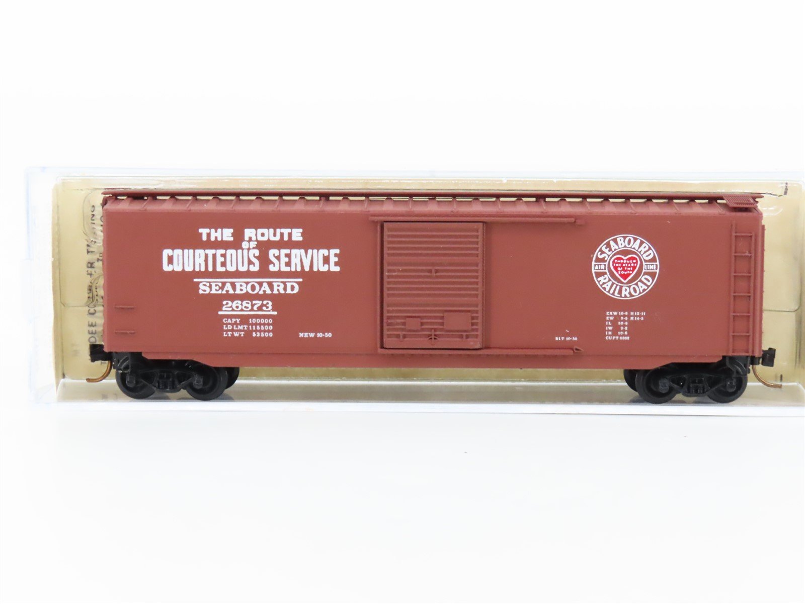 N Micro-Trains/Kadee 31000 SAL "Courteous Service" 50' Boxcar #26873 Custom