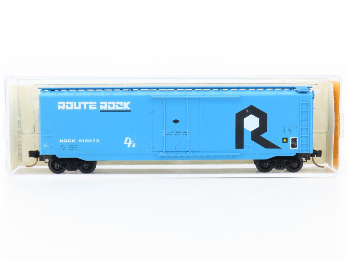 N Scale Micro-Trains/Kadee 32000 ROCK &quot;Route Rock&quot; 50&#39; Boxcar #512073 Custom