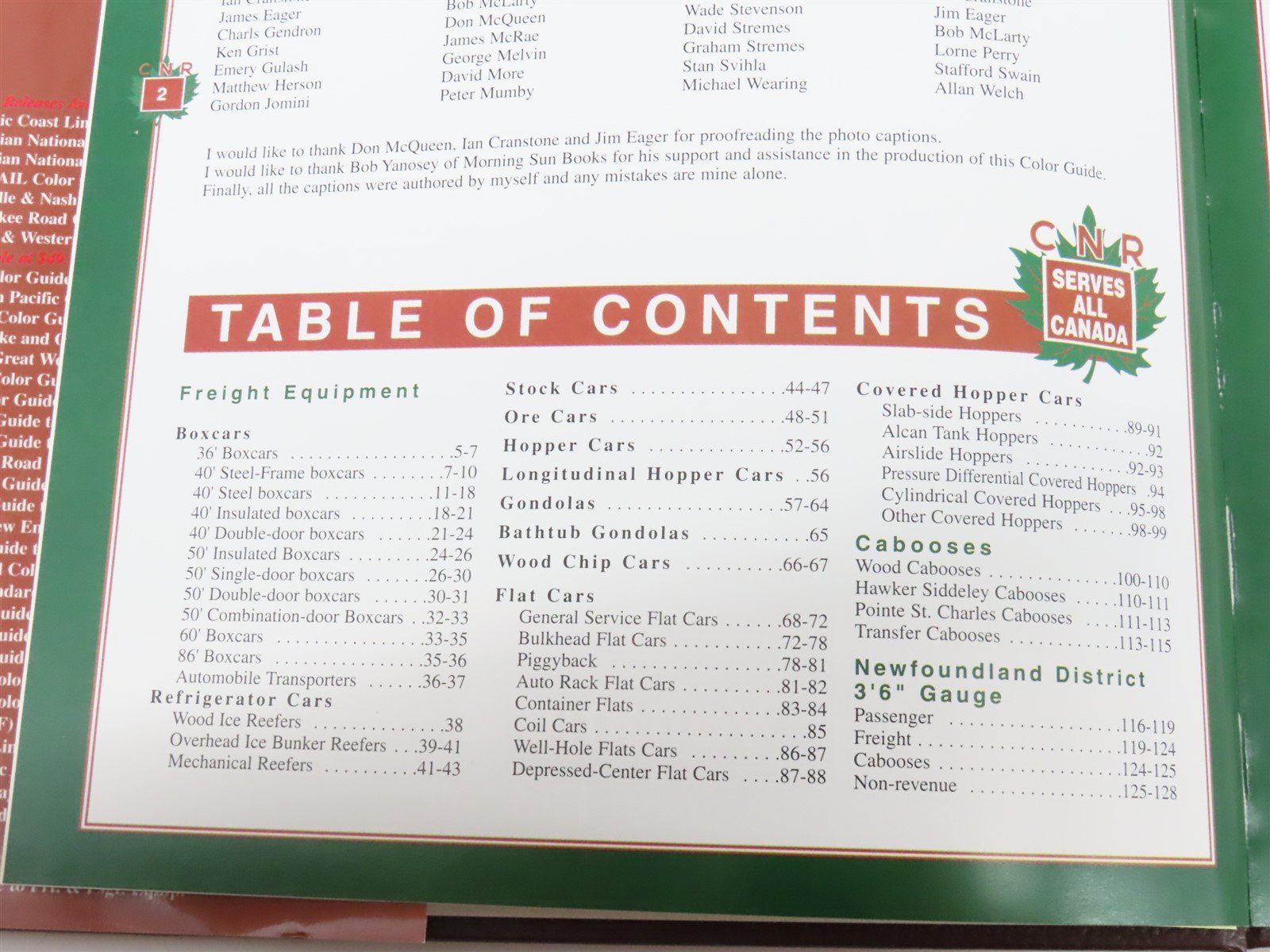 Morning Sun Canadian National Color Guide to Freight & Passenger Equip. Vol. 2