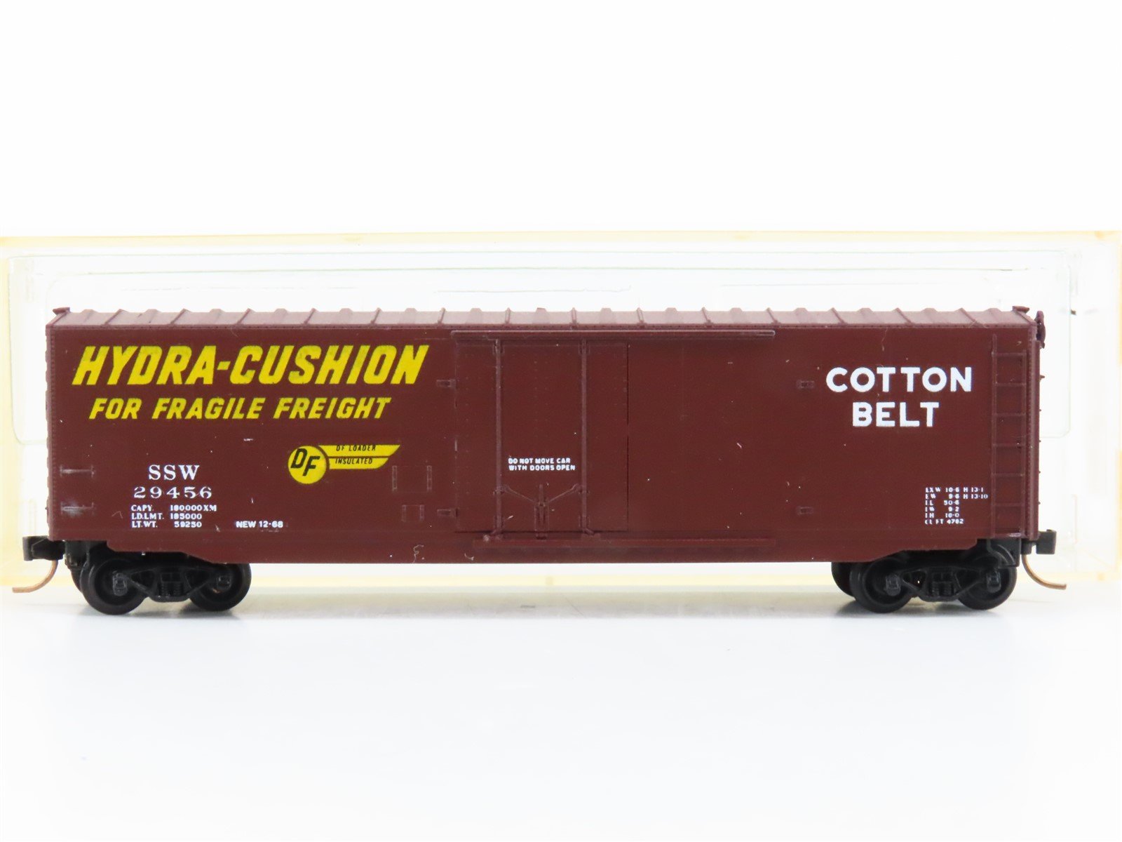 N Micro-Trains/Kadee 38000 SSW Cotton Belt 50' Boxcar #29456 Custom