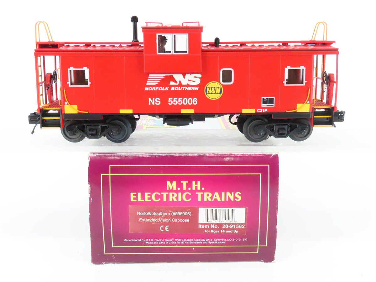 O Gauge 3-Rail MTH 20-91562 NS Norfolk Southern Extended Vision Caboose #555006