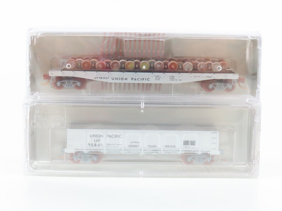 N Micro-Trains NSC 08-52 UP Union Pacific MOW Flatcar &amp; Gondola 2-Pack SEALED