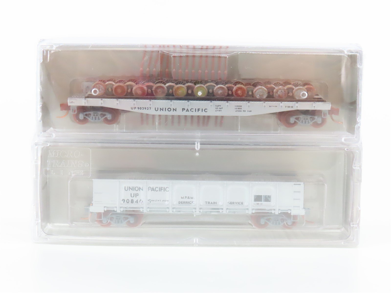 N Micro-Trains NSC 08-52 UP Union Pacific MOW Flatcar & Gondola 2-Pack SEALED