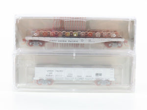 N Micro-Trains NSC 08-52 UP Union Pacific MOW Flatcar & Gondola 2-Pack SEALED