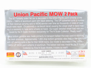 N Micro-Trains NSC 08-52 UP Union Pacific MOW Flatcar & Gondola 2-Pack SEALED