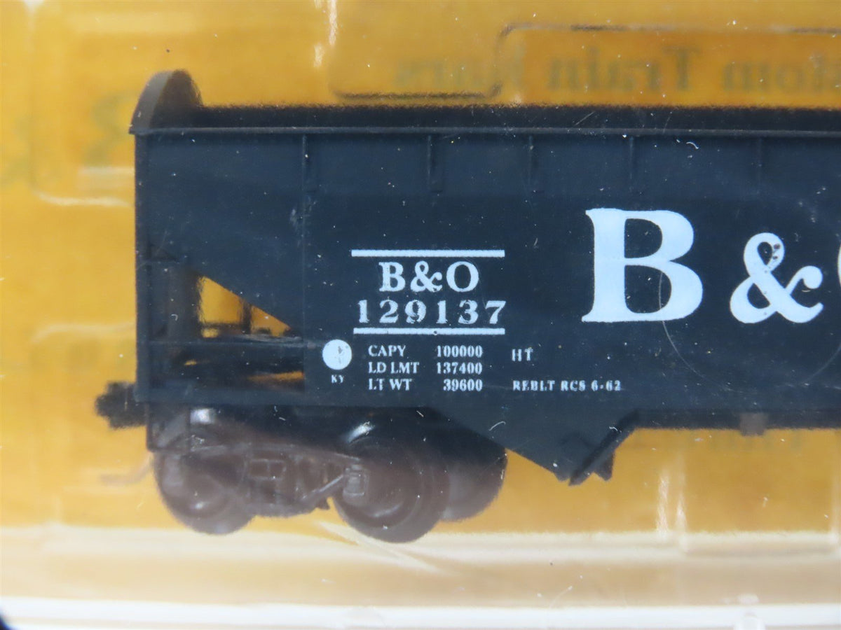 N Micro-Trains Al&#39;s Kustom B&amp;O Baltimore &amp; Ohio 2-Bay Hopper 2-Pack SEALED