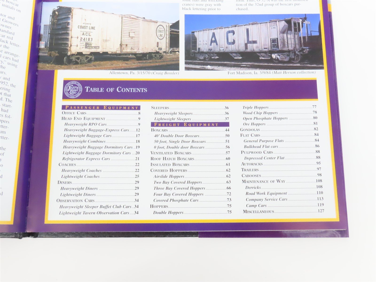 Morning Sun ACL Color Guide to Freight & Passenger Equipment by Faulk ©2000