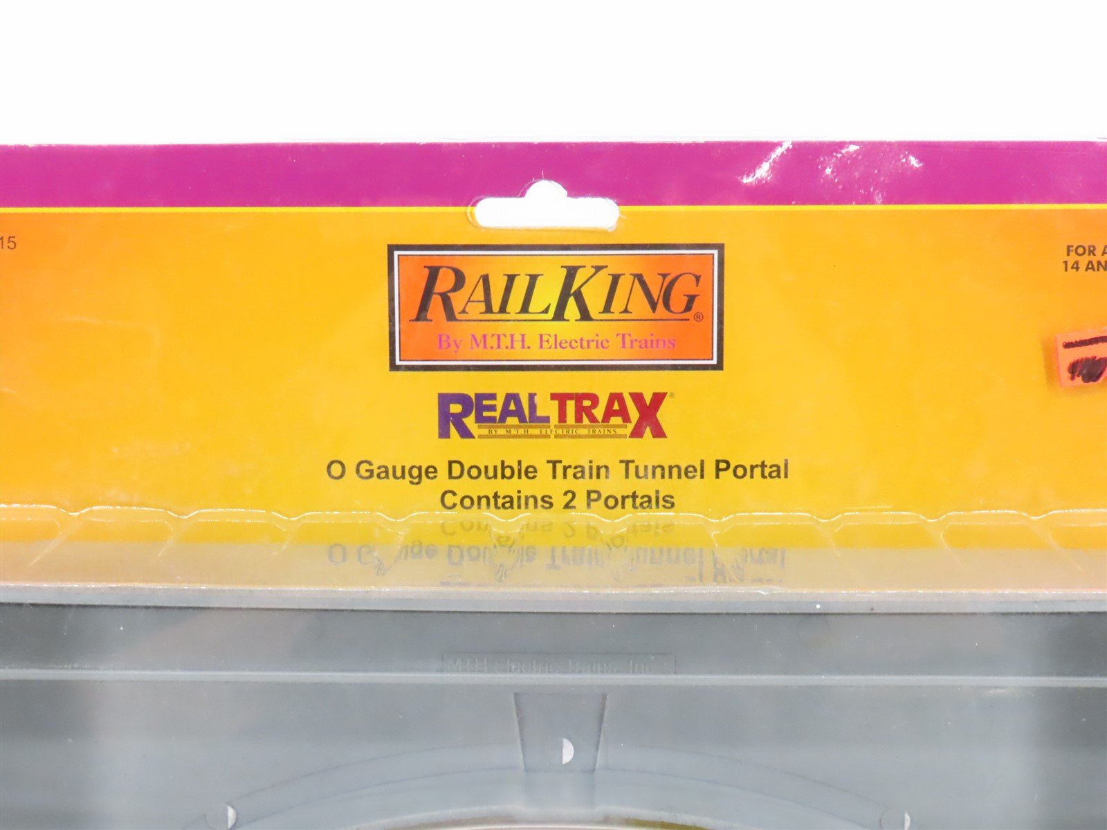 O 1/48 Scale MTH Rail King Real Trax 40-9015 Double Train Tunnel Portal
