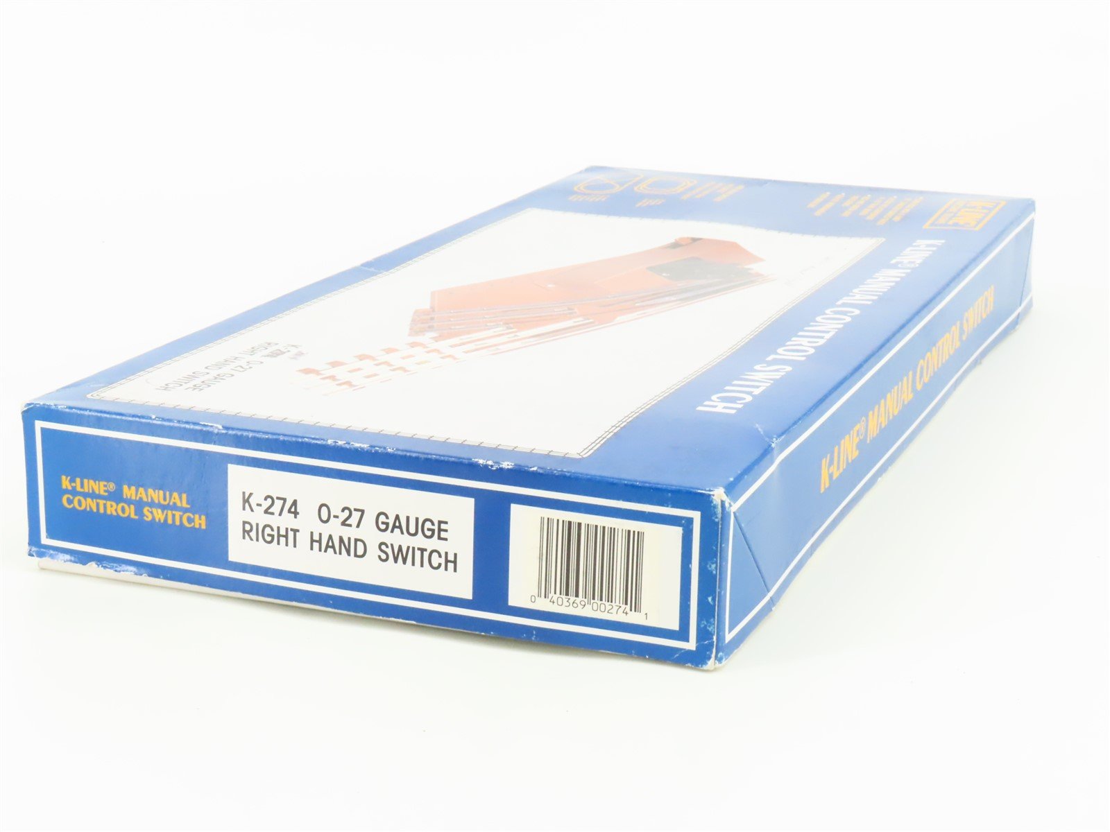 O Gauge 3-Rail K-Line K-274 Right Hand Manual Control Switch Track