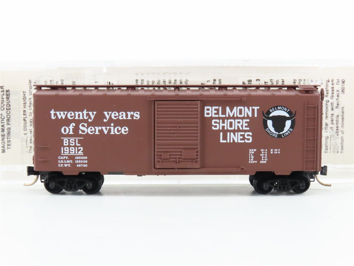 N Scale Micro-Trains BSL Belmont Shore Twenty Years of Service 40&#39; Boxcar #19912