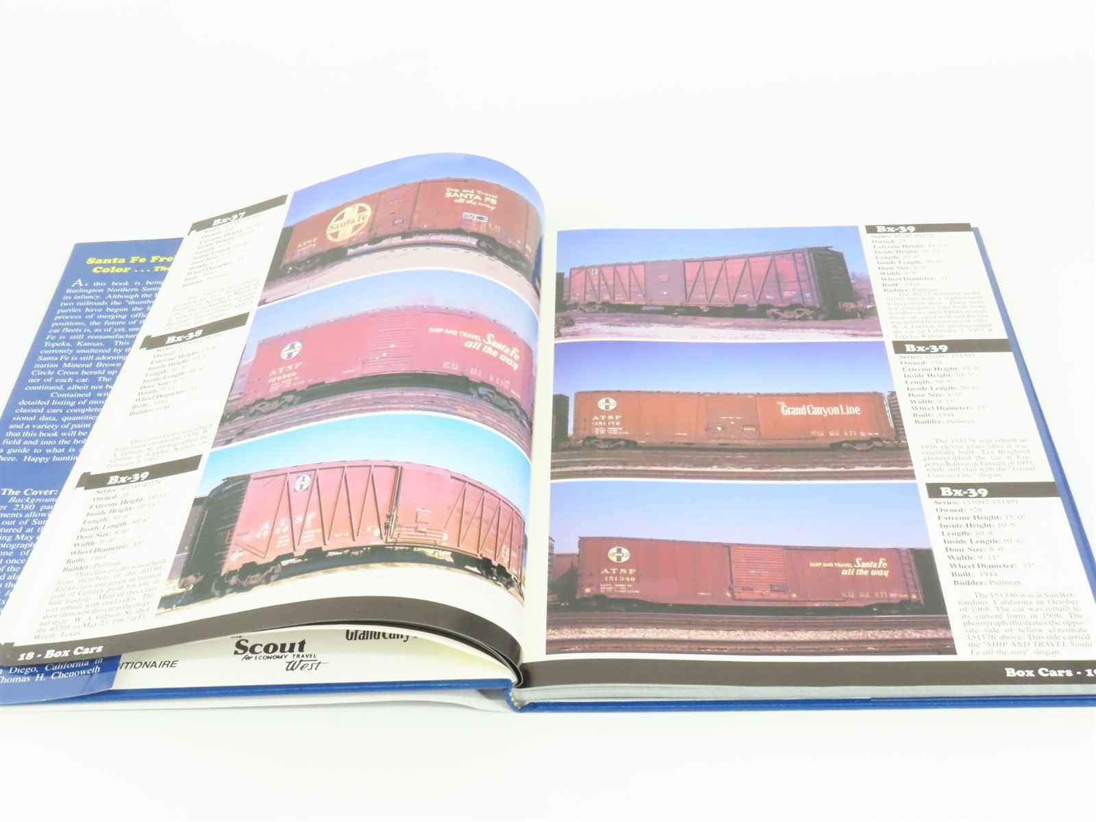 Santa Fe Freight in Color...The Series Volume 1 Boxcars by Priest & Chenoweth HC