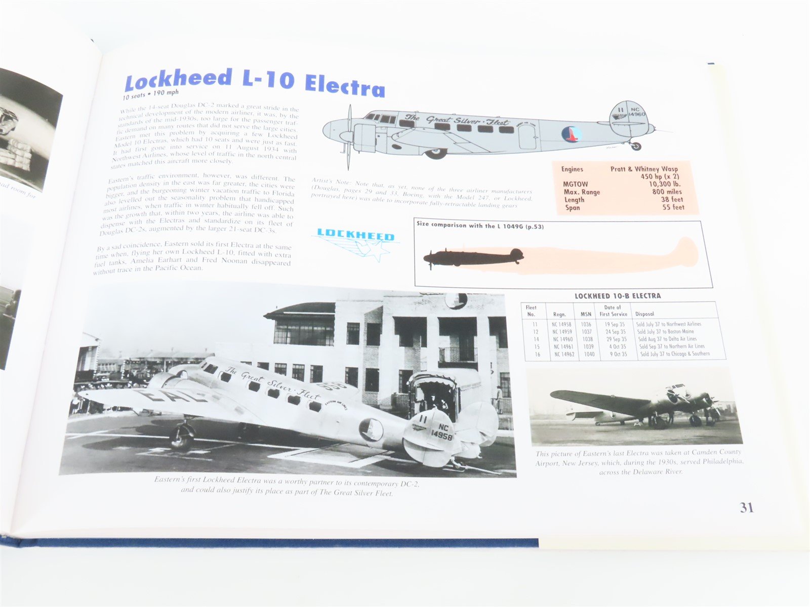 Eastern: An Airline and Its Aircraft by R.E.G. Davies ©2003 HC Book