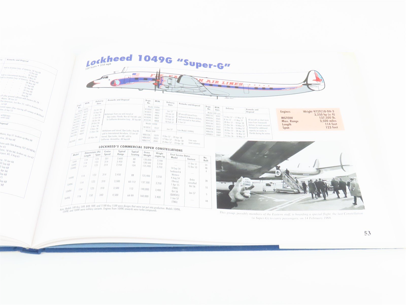 Eastern: An Airline and Its Aircraft by R.E.G. Davies ©2003 HC Book