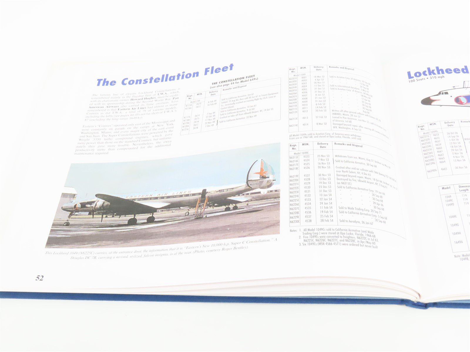 Eastern: An Airline and Its Aircraft by R.E.G. Davies ©2003 HC Book