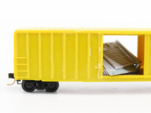 N Scale Micro-Trains/Kadee 25012 Unlettered Yellow 50' Boxcar CUSTOM