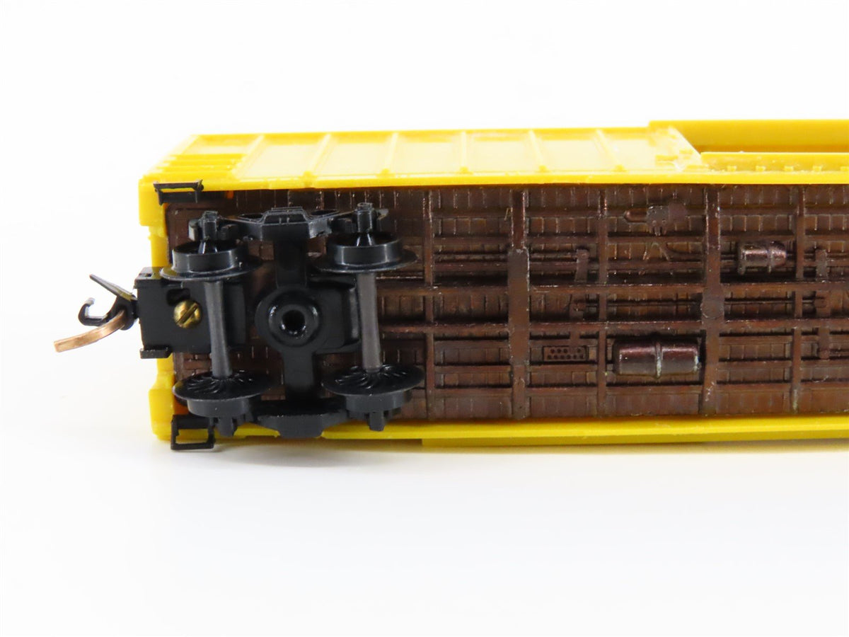 N Scale Micro-Trains/Kadee 25012 Unlettered Yellow 50&#39; Boxcar CUSTOM