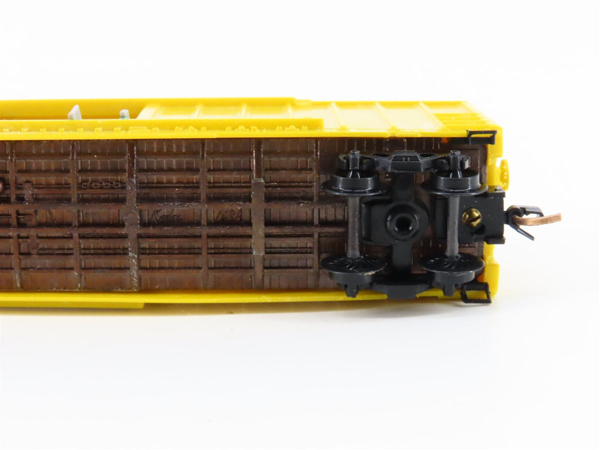 N Scale Micro-Trains/Kadee 25012 Unlettered Yellow 50&#39; Boxcar CUSTOM