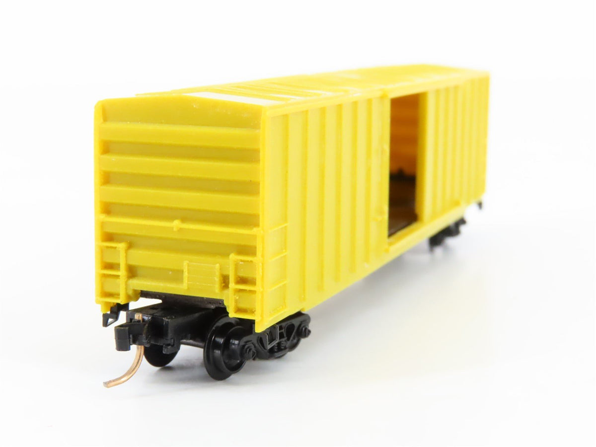 N Scale Micro-Trains/Kadee 25012 Unlettered Yellow 50&#39; Boxcar CUSTOM