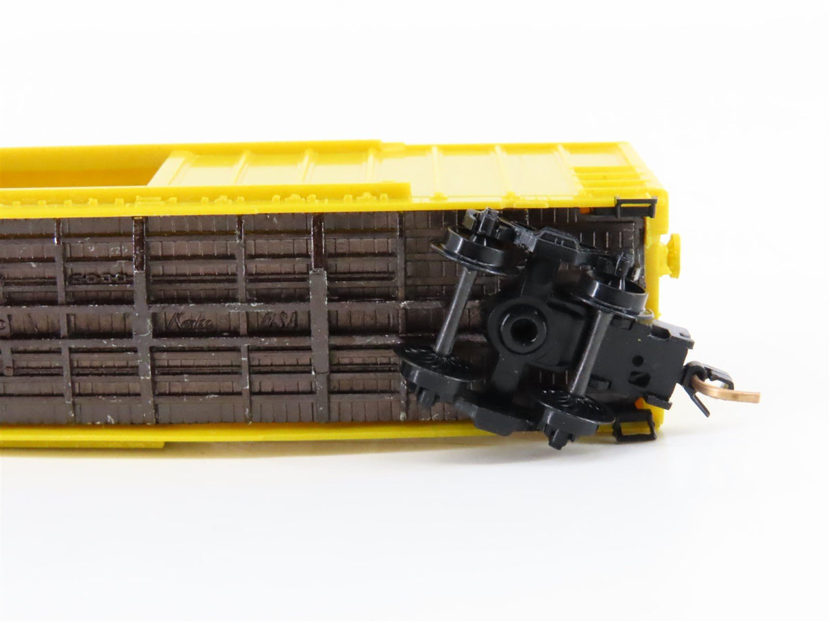 N Scale Micro-Trains/Kadee 25012 Unlettered Yellow 50&#39; Boxcar CUSTOM