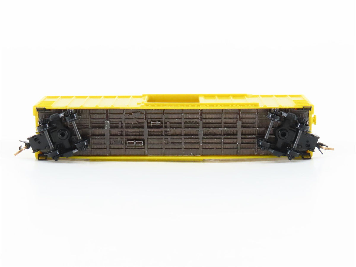 N Scale Micro-Trains/Kadee 25012 Unlettered Yellow 50&#39; Boxcar CUSTOM