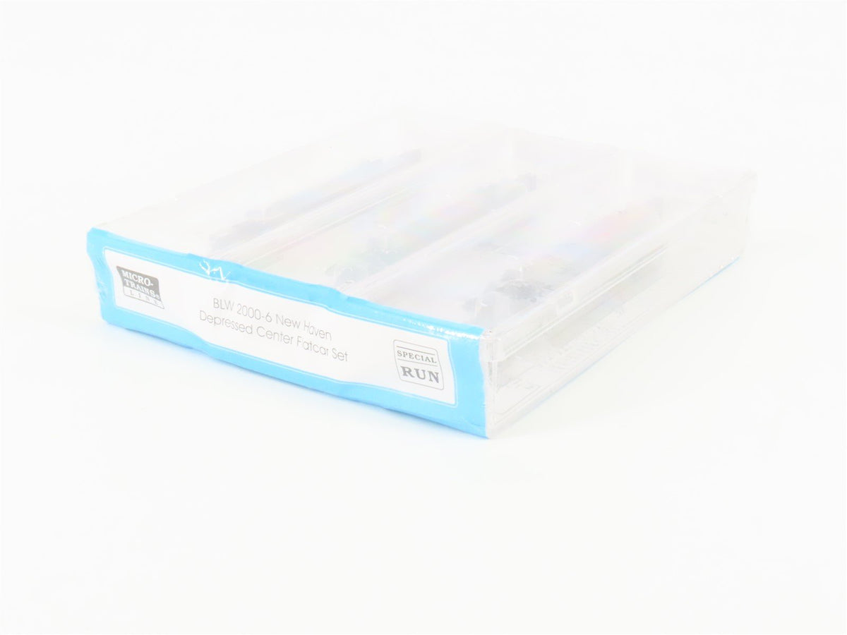 N Micro-Trains MTL BLW 2000-6 NH New Haven Depressed Center Flat Car 3-Pk Sealed