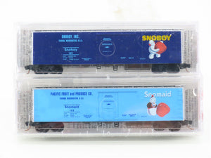 N Scale Micro-Trains MTL 69112 Snoboy & Snomaid Mechanical Reefer 2-Pack Sealed