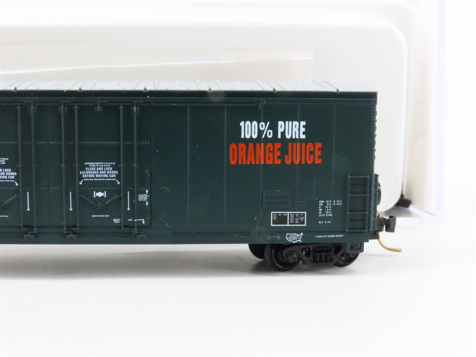 N Scale Atlas 31051 USLX Tropicana Orange Juice Double Plug Door Box Car #13062