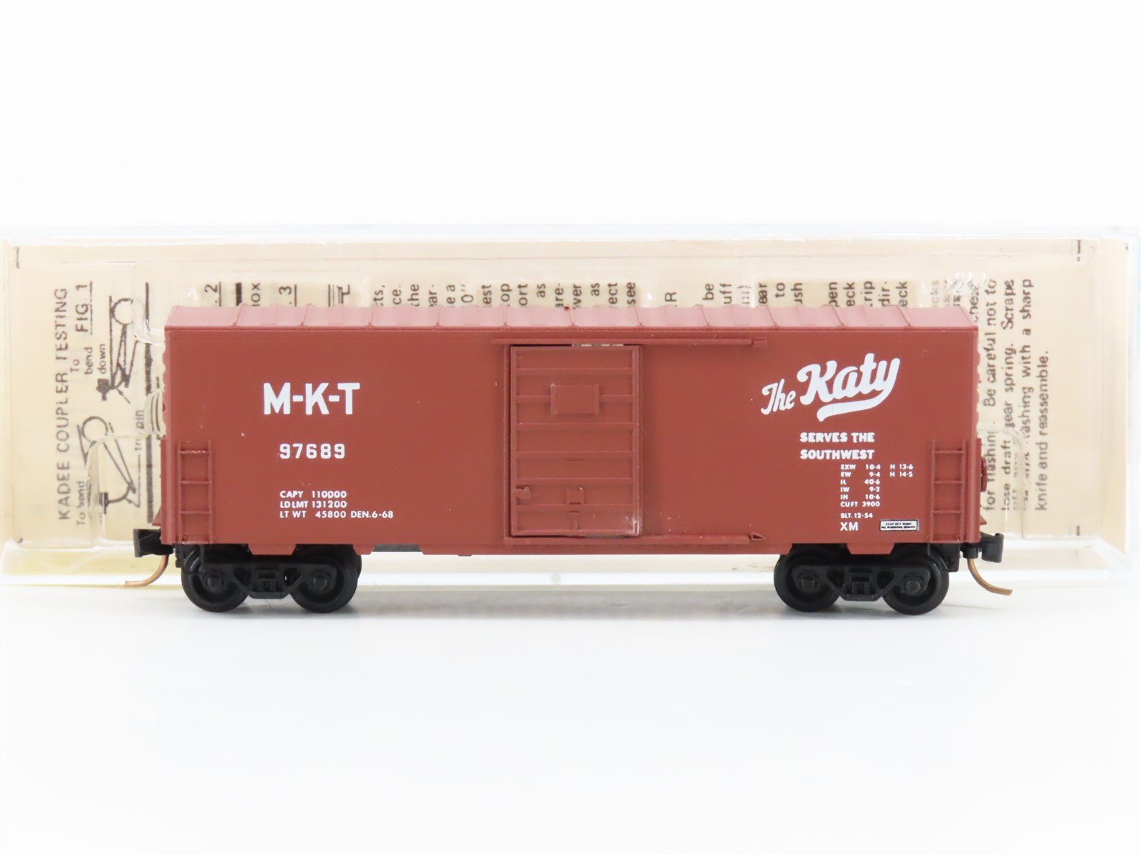 N Scale Kadee Micro-Trains MTL 24060 M-K-T The Katy Single Door Box Car #97689