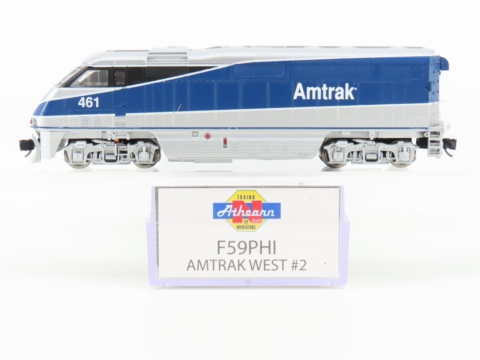 N Scale Athearn 10011 AMTK Amtrak West #2 EMD F59PHI Diesel Locomotive #461