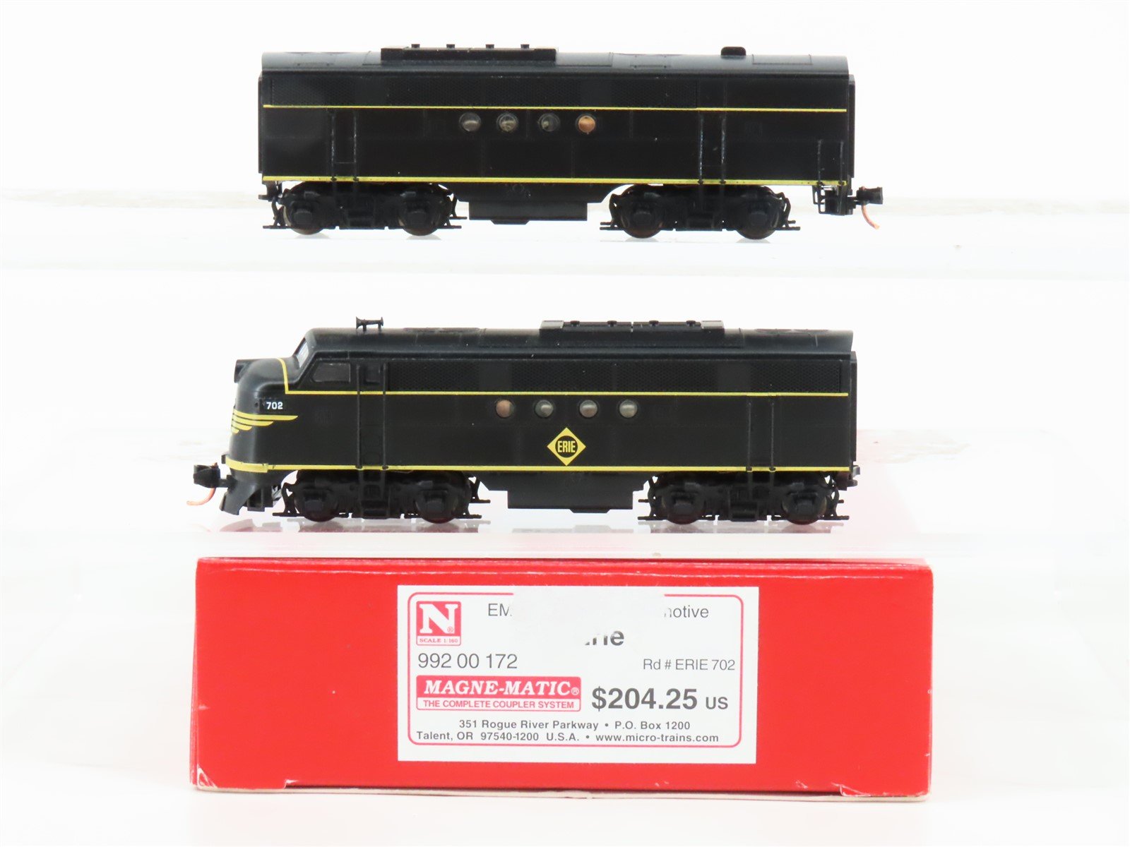 N Scale Micro-Trains MTL 99200172 ERIE Railroad EMD FTA/B Diesel Set