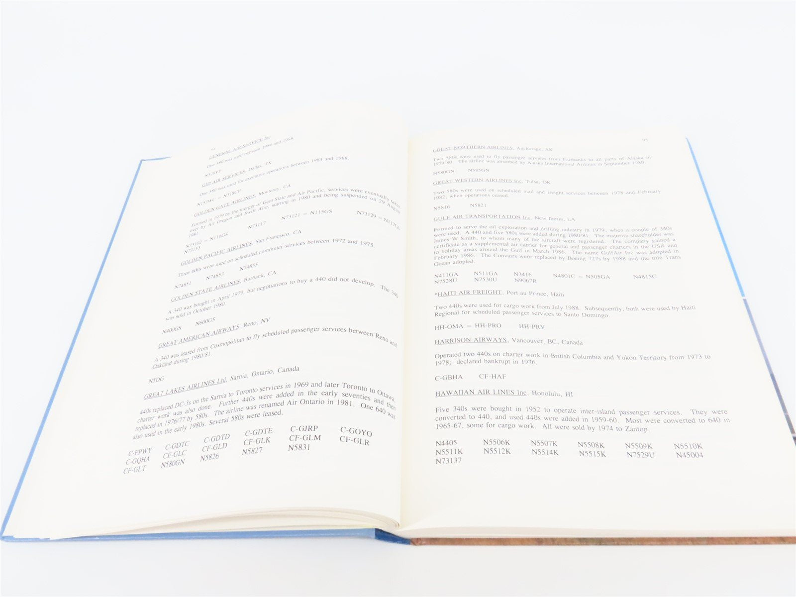 The Convairliners by J.M. Gradidge - HC Book